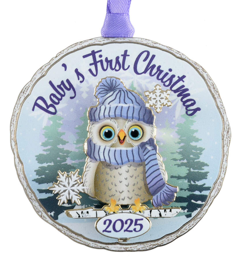Annual Baby's First Christmas Ornament 2025 Baby's First Christmas - No Box Nb2025 by Beacon Design-1