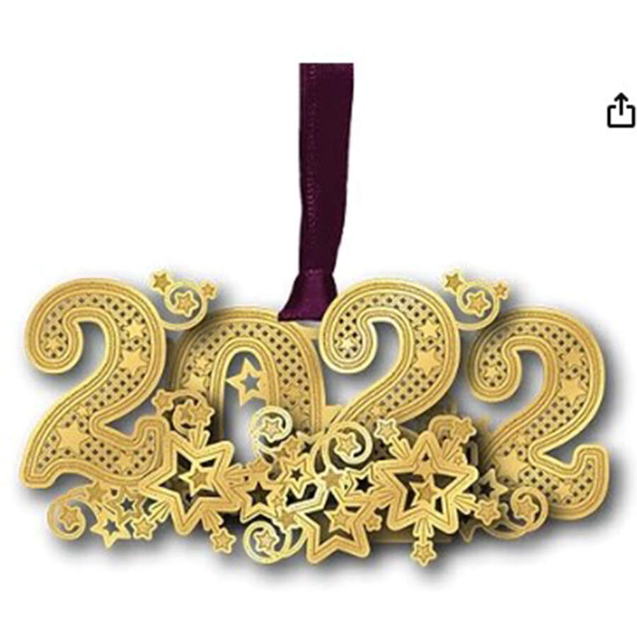 Annual Numeral (Year) Ornaments 2022 - With Box Bx2022 by Beacon Design-1