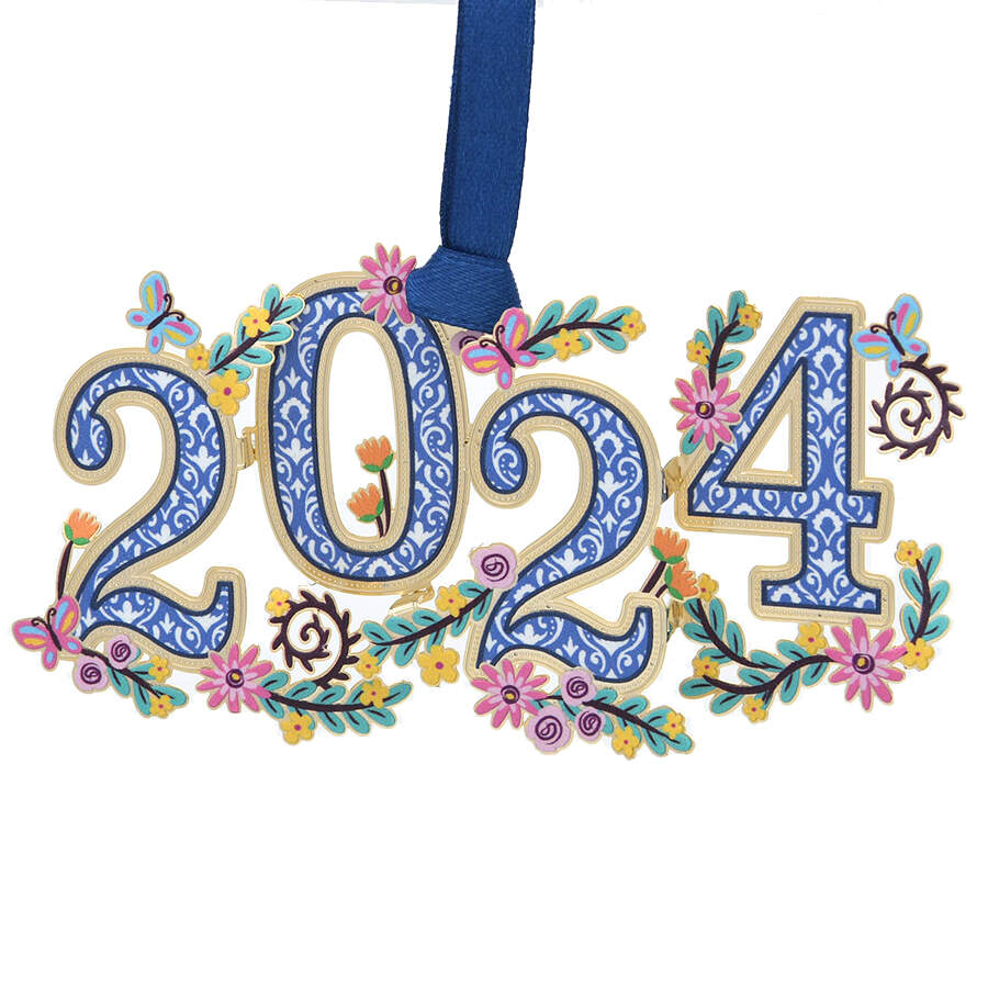 Annual Numeral (Year) Ornaments 2024 - With Box Bx2024 by Beacon Design-1