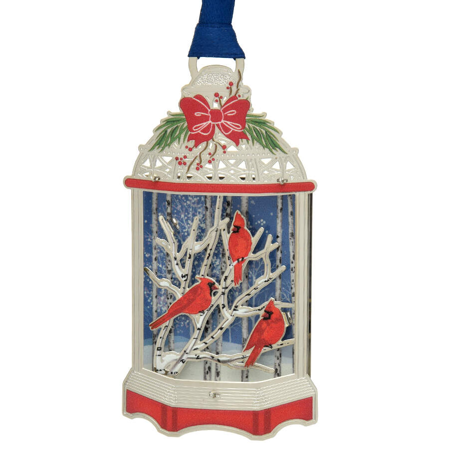 Christmas Ornaments Cardinal Winter Lantern - Boxed by Beacon Design-1