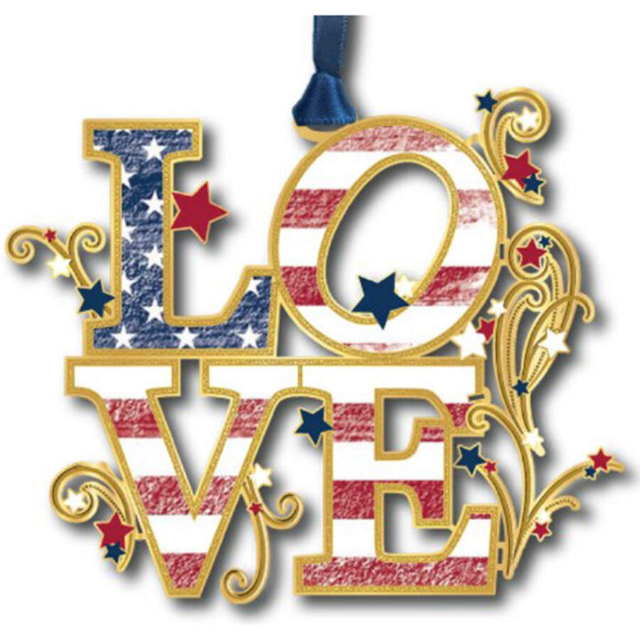 Americana Ornaments Patriotic Love - Boxed by Beacon Design-1