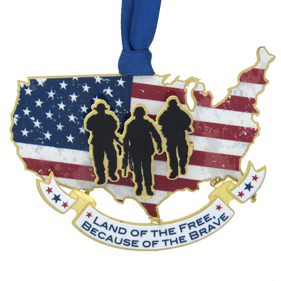 Americana Ornaments Land Of The Free - Boxed by Beacon Design-1