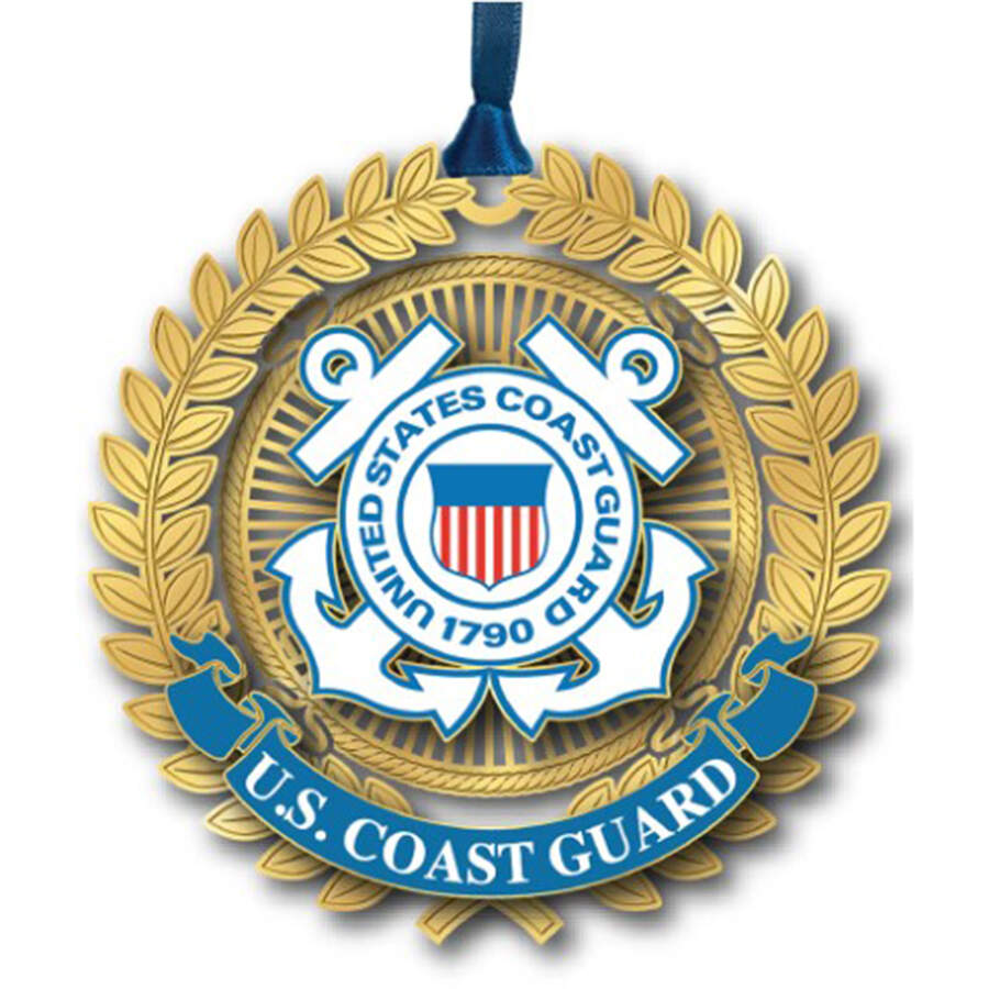 Military Ornaments U.S. Coast Guard Logo - Boxed by Beacon Design-1