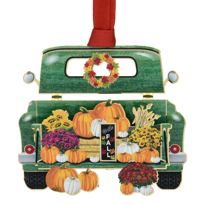 Halloween Celebrations Truck With Pumpkins - Boxed by Beacon Design-1