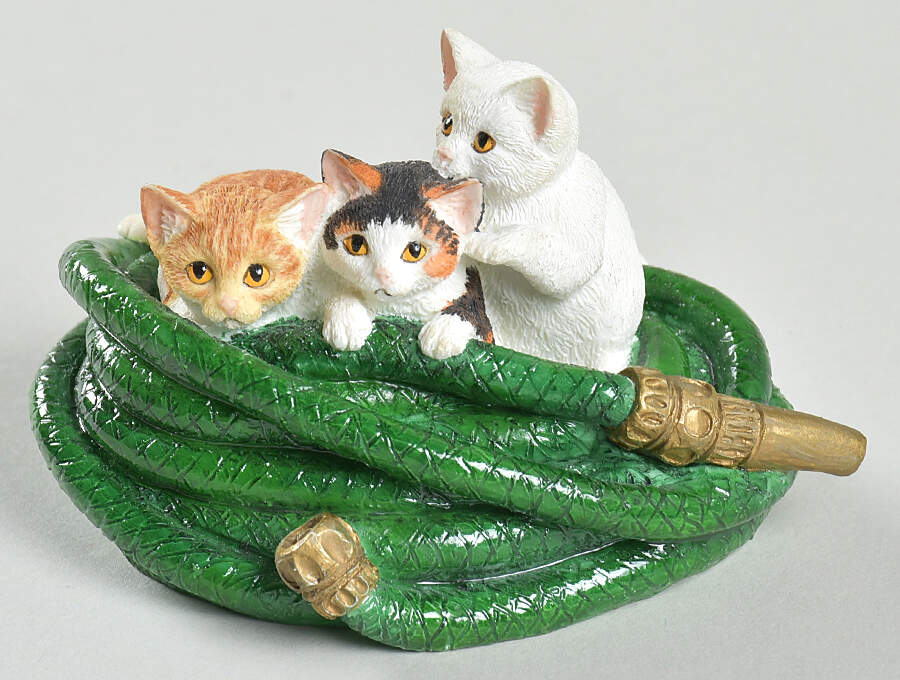 On the Farm Kittens In A Hosepipe - No Box by Border Fine Arts-1