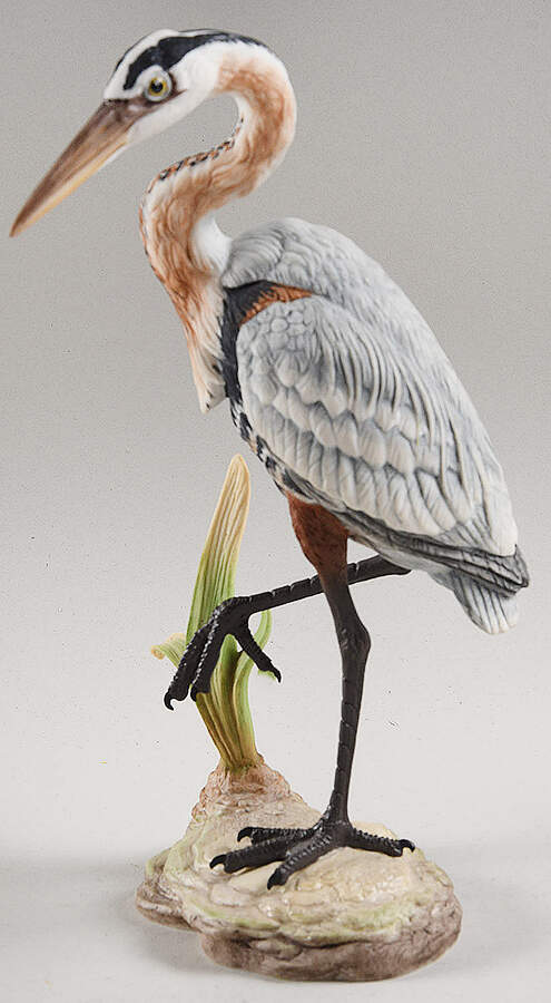 Wading Bird Series Blue Heron - No Box by Boehm-1