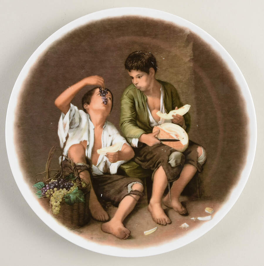 Bartolome Esteban Murillo Fruit Eaters - No Box by Bareuther & Co-1