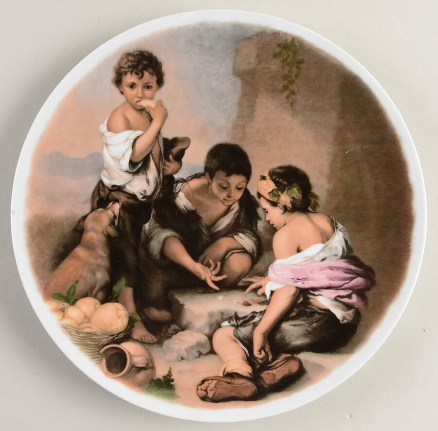 Bartolome Esteban Murillo Dice Players - No Box by Bareuther & Co-1