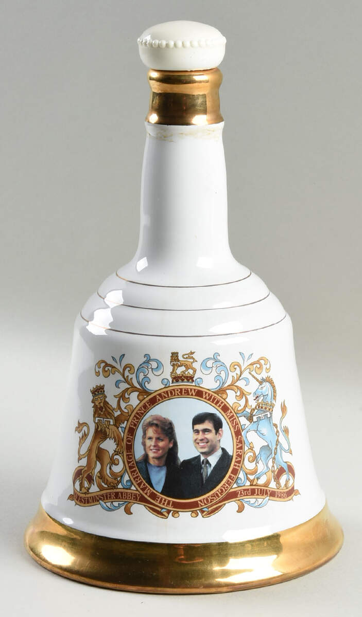 Bells Scotch Whiskey Decanters Andrew And Sarah Marriage 1986  - No Box by Bell's Scotch Whiskey-1