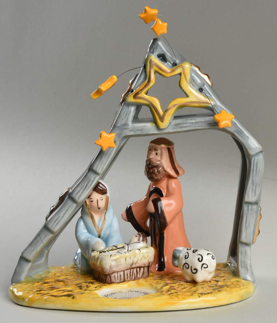 Christmas Candle Houses Nativity Creche - No Box by Blue Sky-1