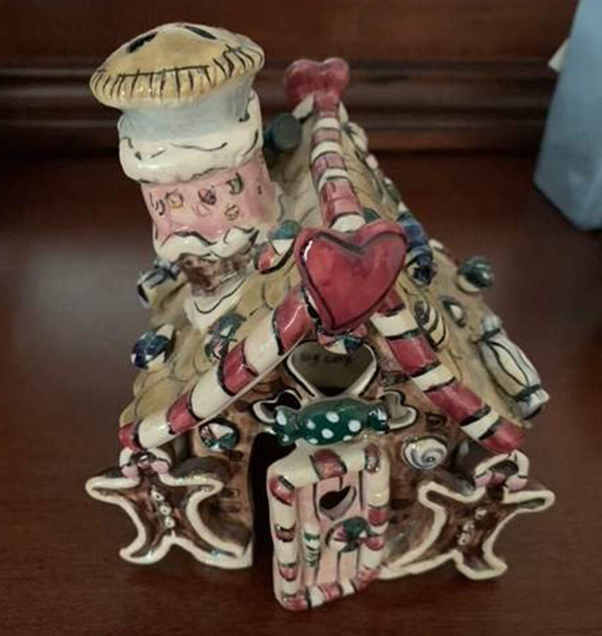 Christmas Candle Houses Gingerbread House - No Box by Blue Sky-1