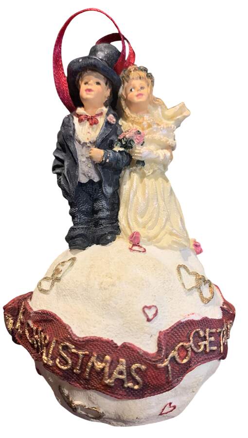 Dollstone - Yesterday's Child Ornaments Ryan & Dianne - Love Is Forever - Boxed by Boyds Bears-1