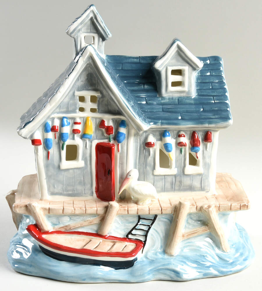 Candle House Collection (Non Seasonal) Nautical Boat Shop - No Box by Blue Sky-1