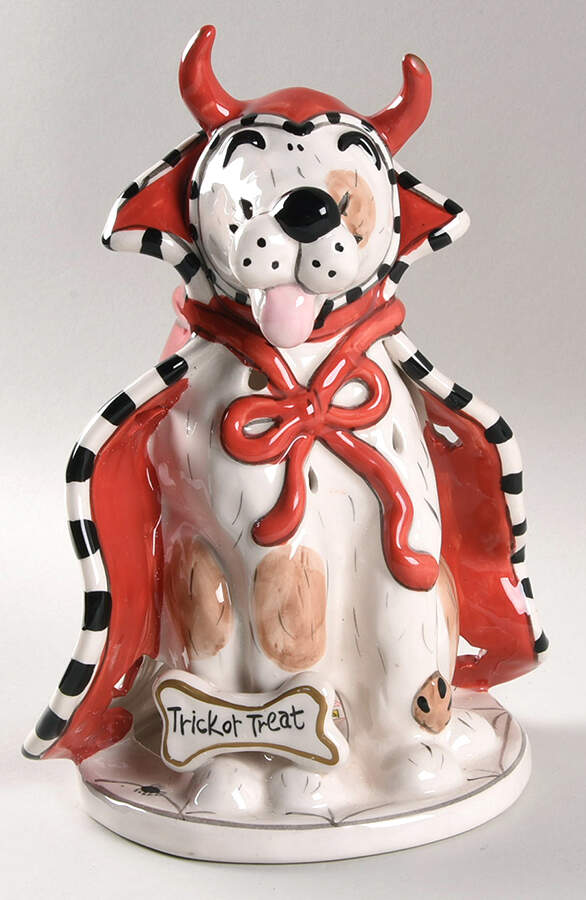 Halloween Tea Lights Trick Or Treat-Dog - No Box by Blue Sky-1