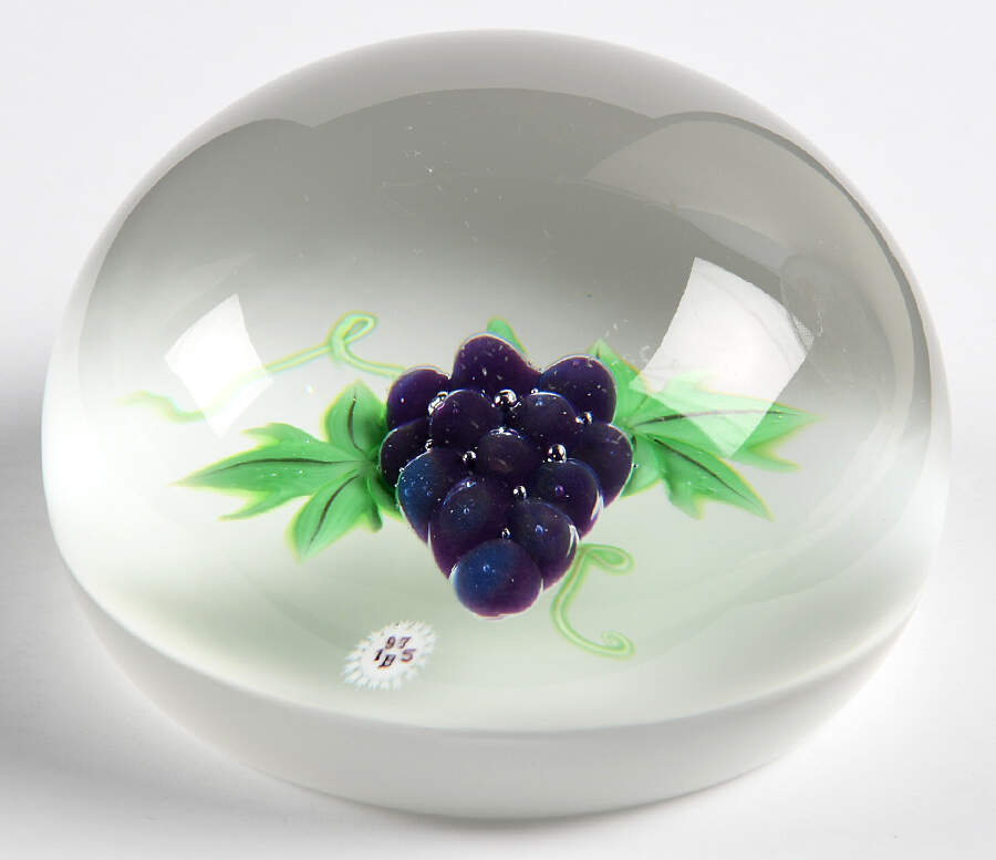 Limited Edition Dated Paperweight Grape - Boxed by Baccarat-1
