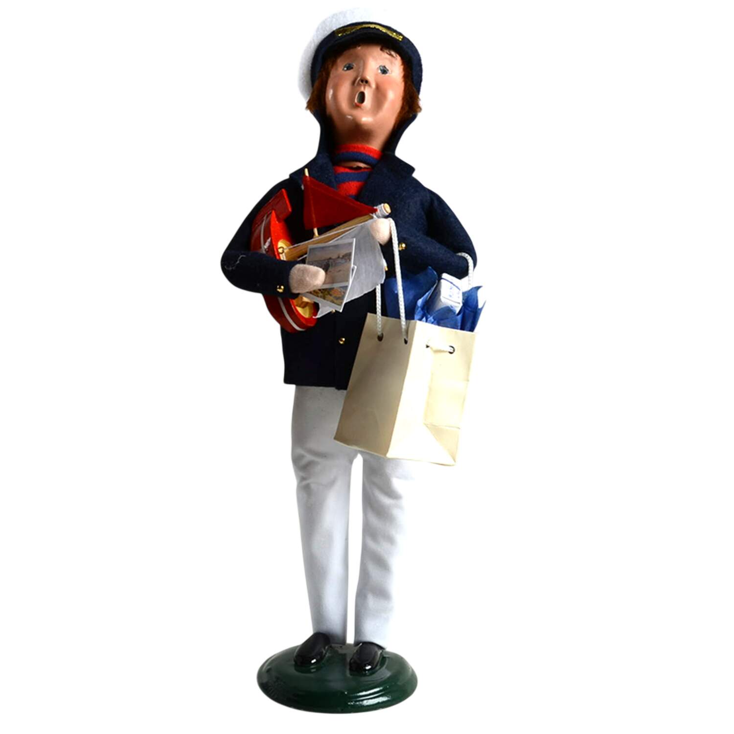 Seafaring Carolers Nautical Man With Boat - No Box by Byers' Choice Ltd-1
