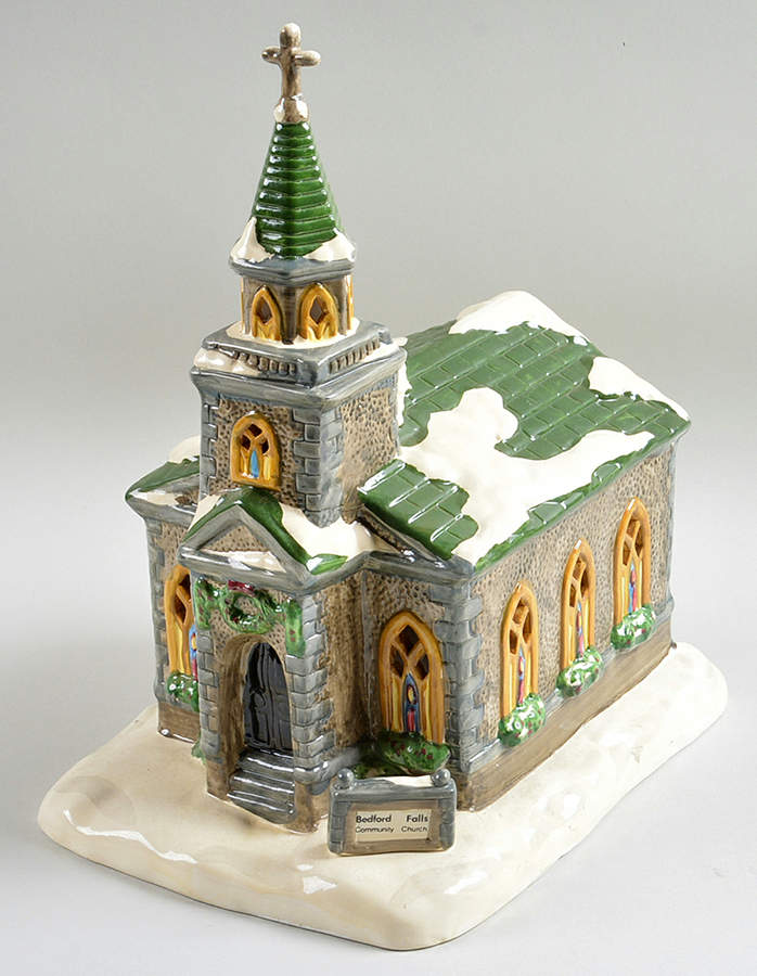 It's A Wonderful Life Bedford Falls Church - Boxed by Cape Craftsman Inc-1