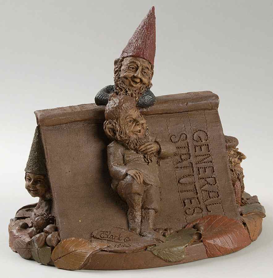 Tom Clark Gnomes Oliver,Wendell,Holmes,& Sandra - No Box by Cairn Studios-1
