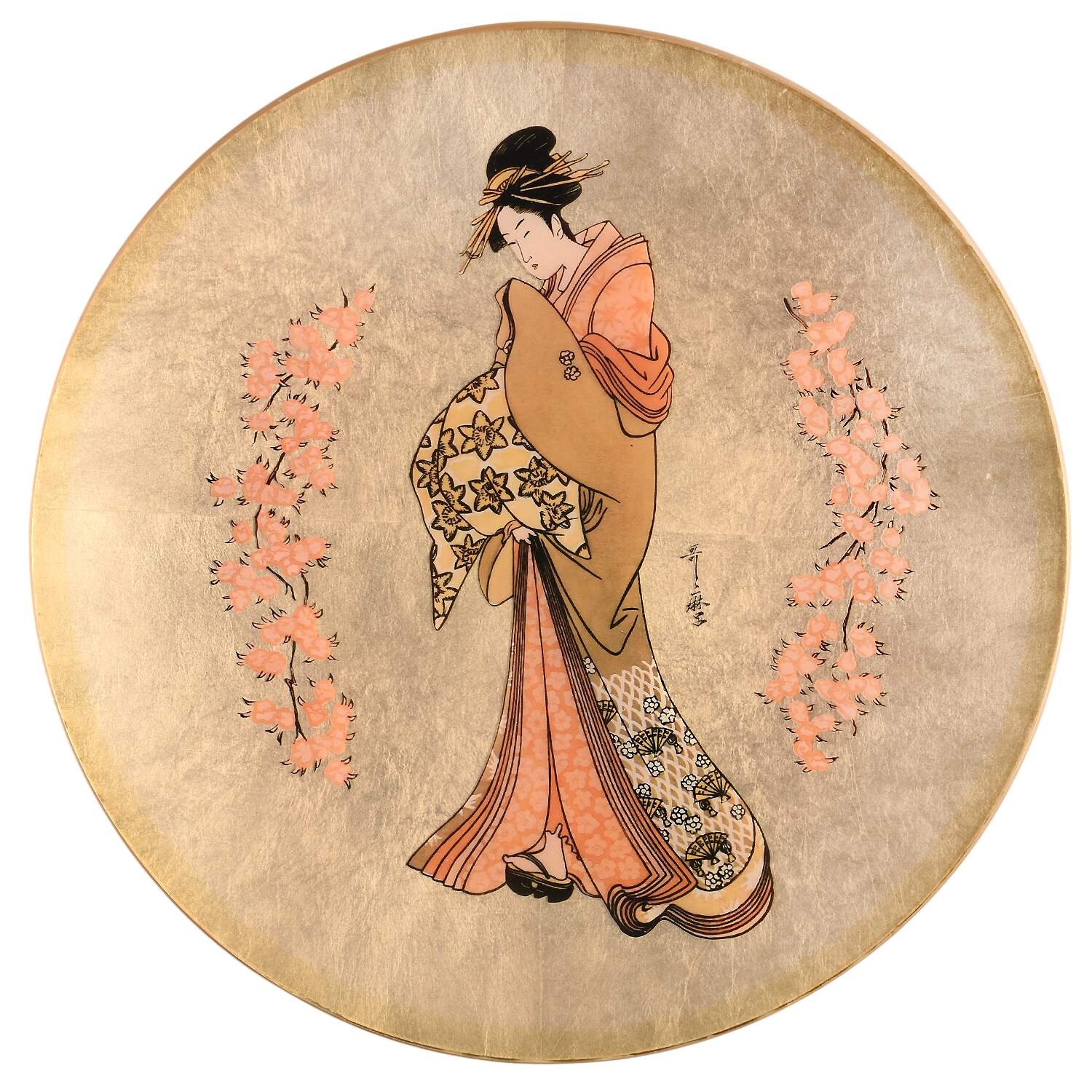 Golden Plates of the Noble Flower Maidens Cherry Blossom Maiden - Boxed by Calhoun Coll Society-1
