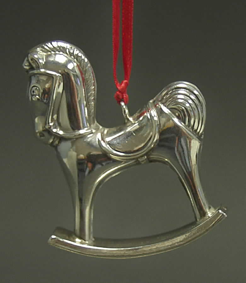 Christmas Ornaments Rocking Horse - With Box by Cazenovia Abroad-1