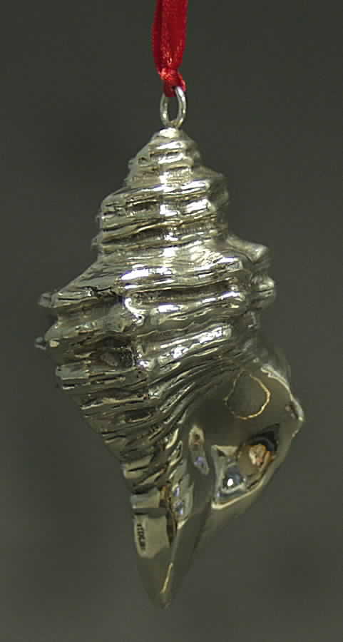Christmas Ornaments Conch Shell - Boxed by Cazenovia Abroad-1