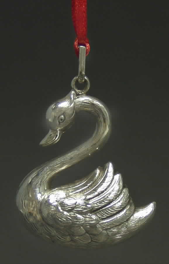 Christmas Ornaments Swan - Boxed by Cazenovia Abroad-1