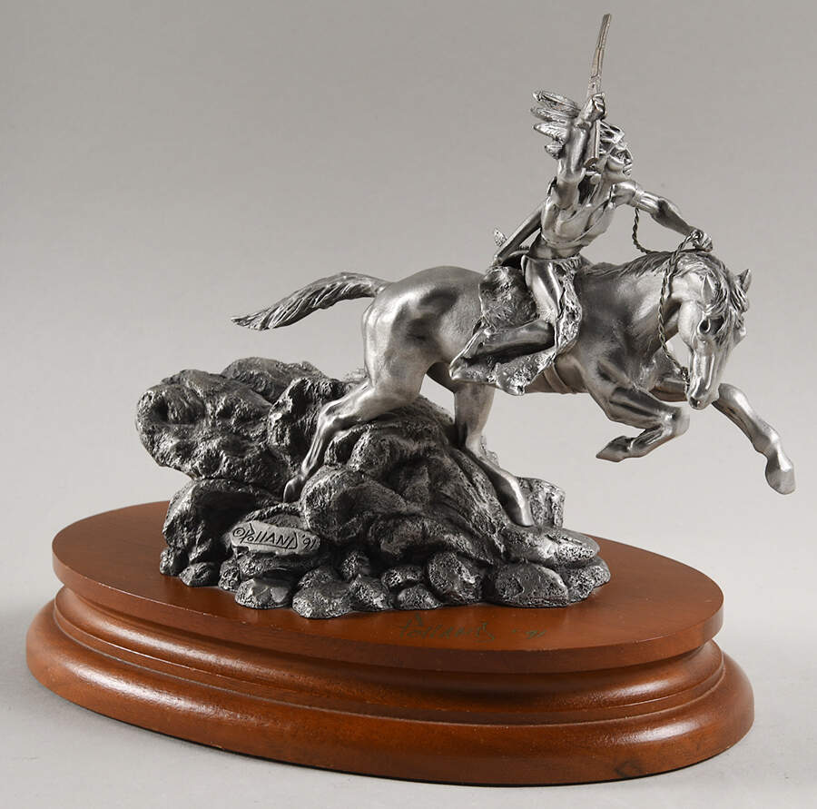 Chilmark Pewter Figurines Crazy Horse - Boxed by Chilmark Pewter-1