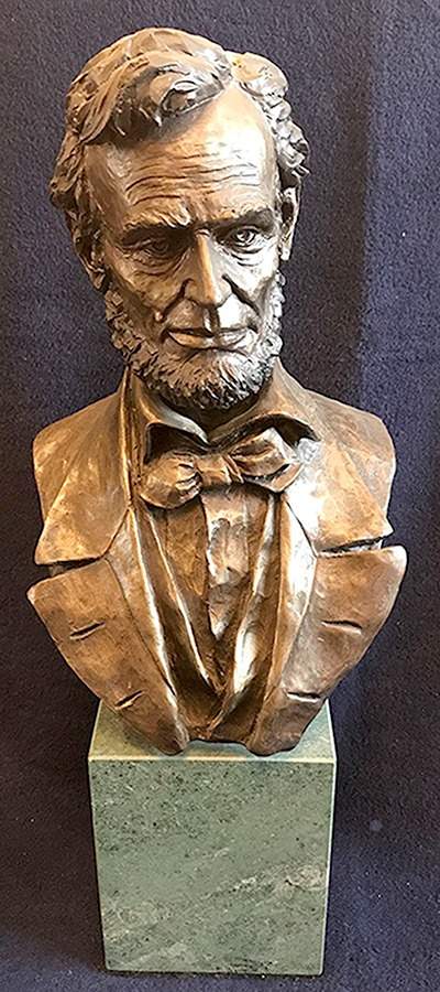 Chilmark Pewter Figurines Abraham Lincoln Bust-Bronze - Boxed by Chilmark Pewter-1