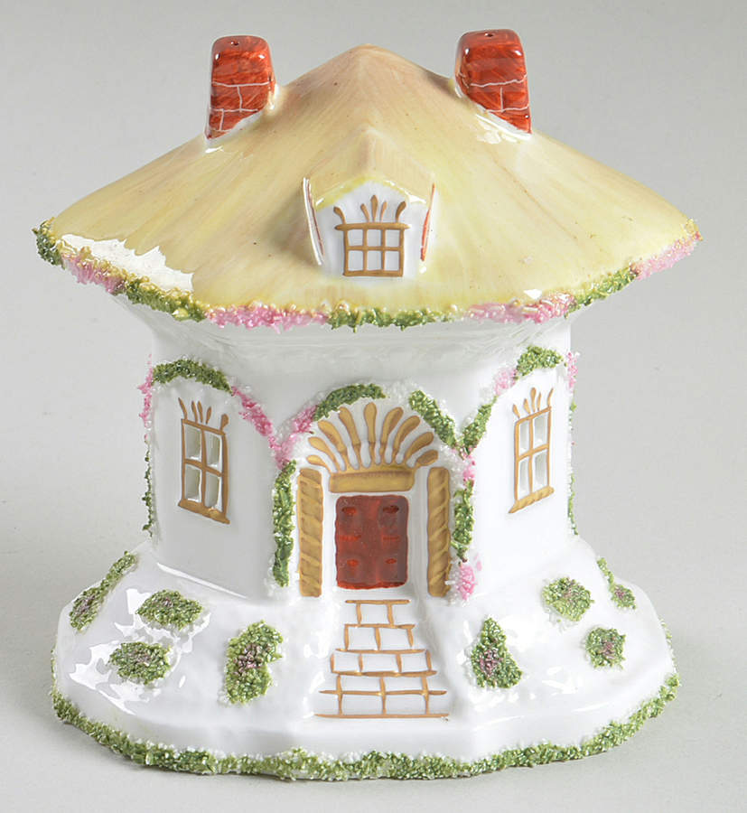 Coalport Cottages Thatched Cottage-Open Door - Boxed by Coalport-1
