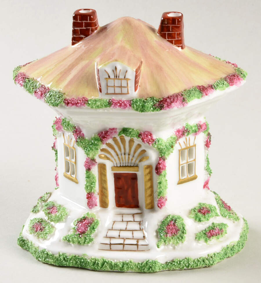 Coalport Cottages Thatched Cottage-Removable Roof - No Box by Coalport-1