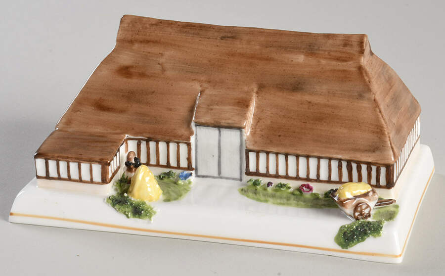 Coalport Cottages Medieval Wooden Barn Essex - No Box by Coalport-1