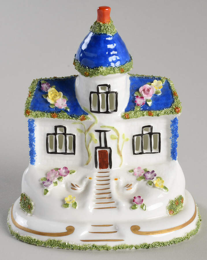 Coalport Cottages The Blue House - No Box by Coalport-1