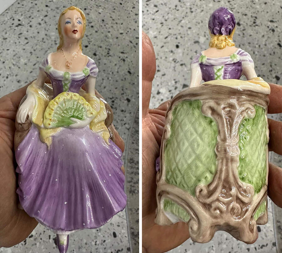 Coalport Figurines Barbara-Lilac Dress W/Yellow - Boxed by Coalport-1