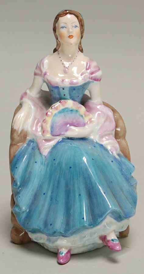 Coalport Figurines Barbara(Turquoise&Mauve) - Boxed by Coalport-1