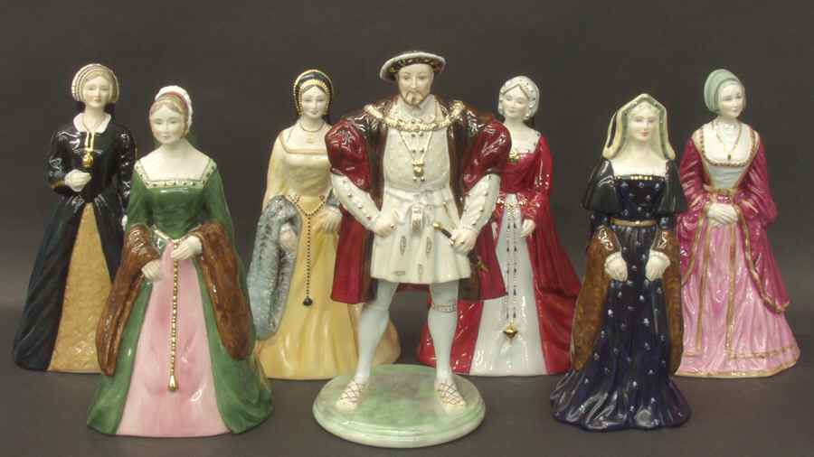 Henry VIII and Wives Henry Viii  And Wives  - No Box by Coalport-1