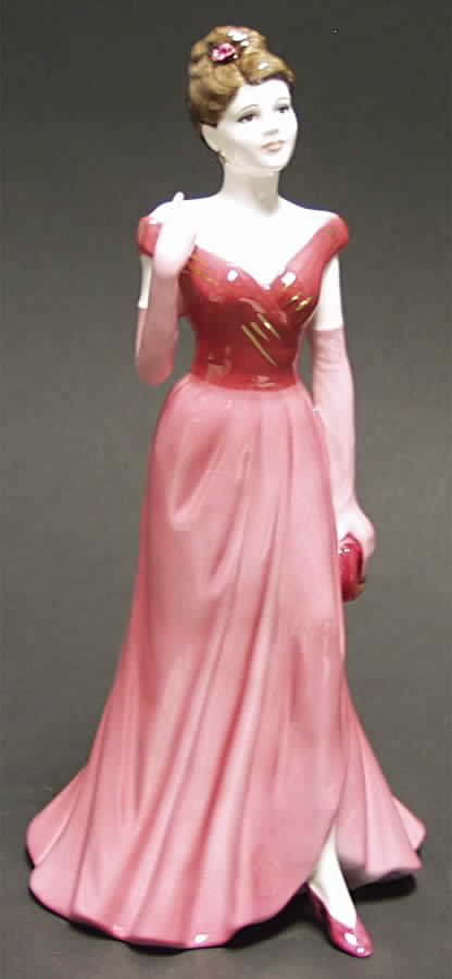 Ladies of Fashion Lady In Red - Boxed by Coalport-1