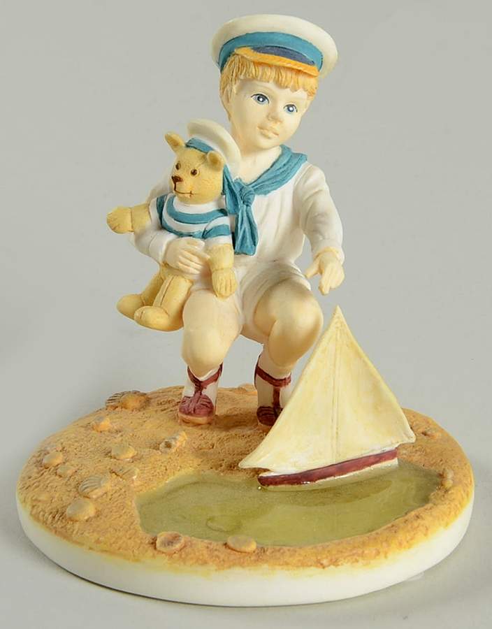 Treasury of Childhood Teddy Goes Sailing  - Boxed by Coalport-1
