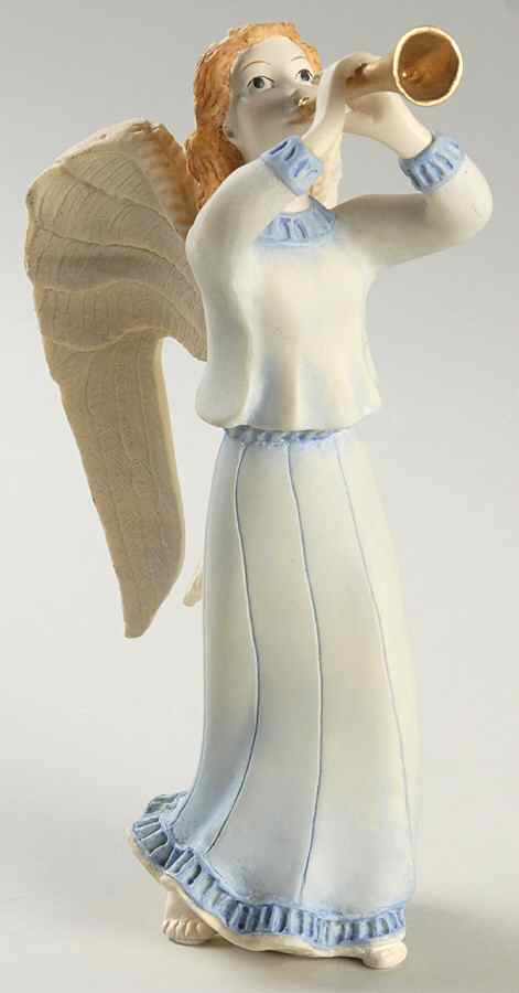 Nativity-Coalport Angel Trumpeting - Boxed by Coalport-1