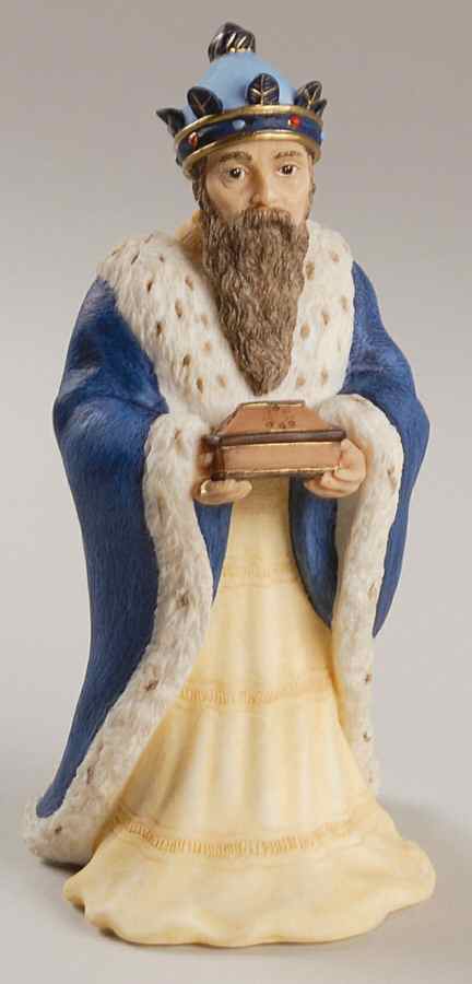 Nativity-Coalport Wiseman With Blue Crown - Boxed by Coalport-1