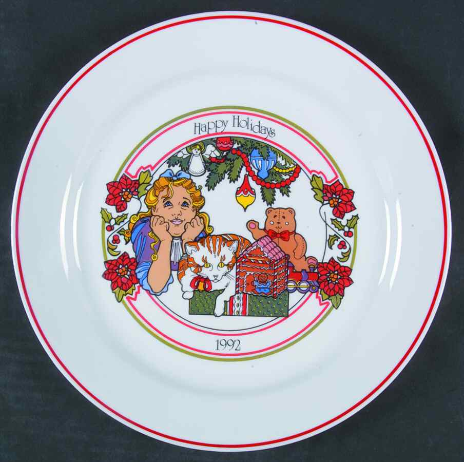 Corning Christmas Plate Happy Holidays - No Box by Corning Corelle-1