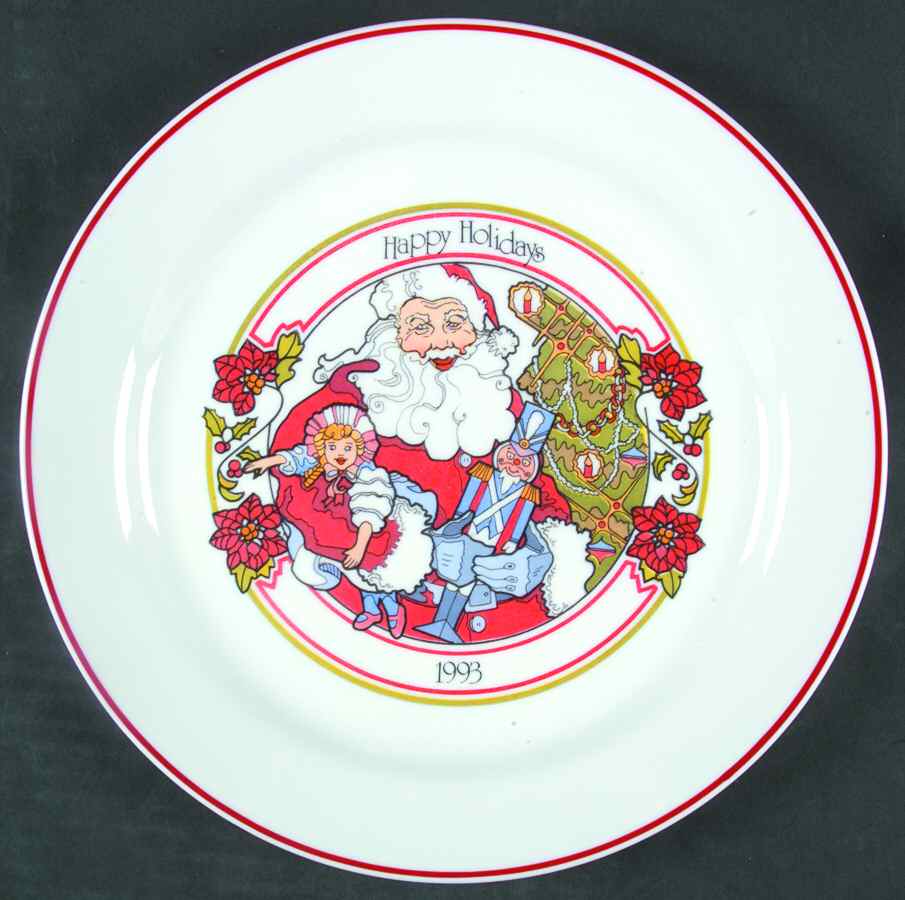 Corning Christmas Plate Happy Holidays - No Box by Corning Corelle-1