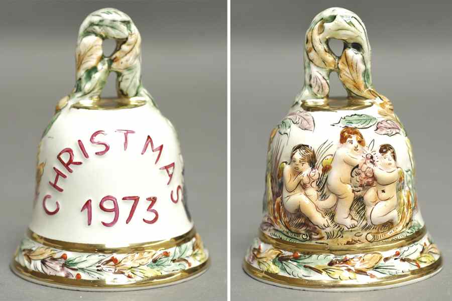Christmas Bell 1973 Christmas Bell - No Box by Capodimonte-1