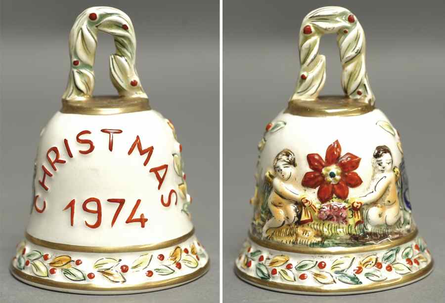 Christmas Bell 1974 Christmas Bell - No Box by Capodimonte-1