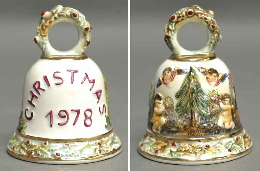 Christmas Bell 1978 Christmas Bell - No Box by Capodimonte-1