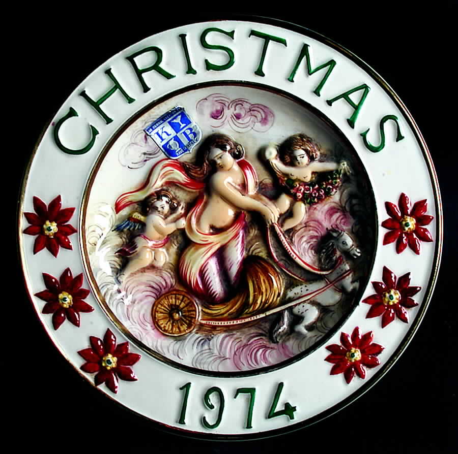 Capodimonte Christmas Plate Cherubs - Boxed by Capodimonte-1