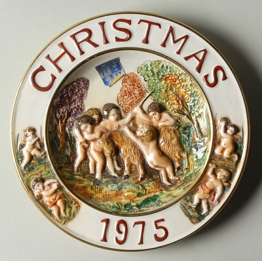 Capodimonte Christmas Plate Cherub Christmas - Boxed by Capodimonte-1