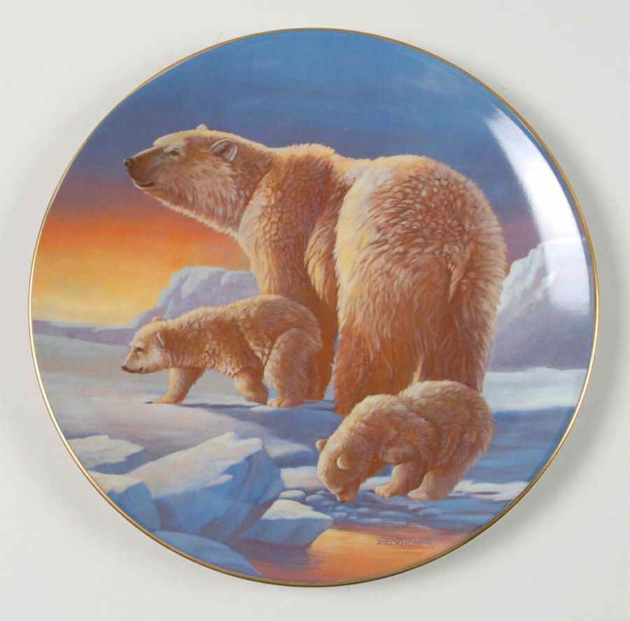 Vanishing Animals Polar Bears - Boxed by California Porcelain-1