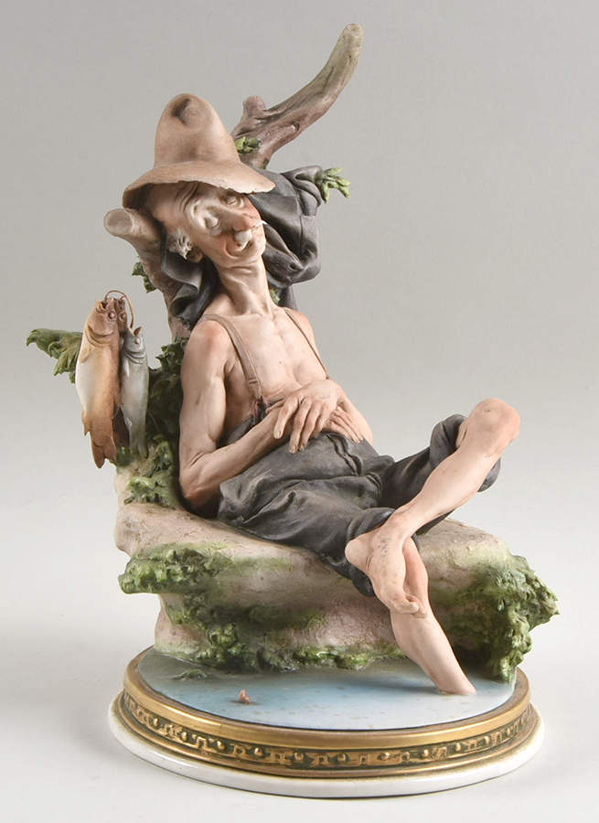 Cappe Figurines Sleeping Fisherman-Pucci - No Box by Cappe Porcelain-1
