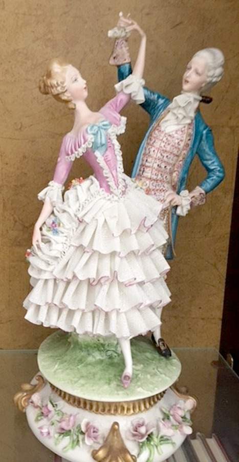 Cappe Figurines Man & Woman Dancing - No Box by Cappe Porcelain-1