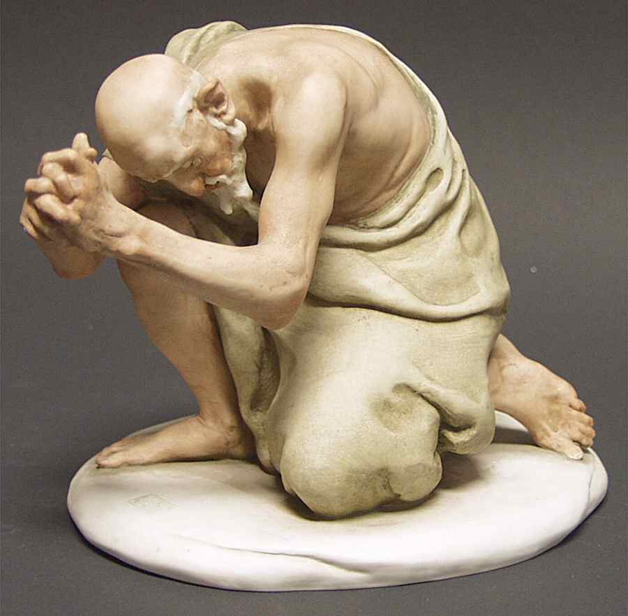 Cappe Figurines Praying Man - No Box by Cappe Porcelain-1